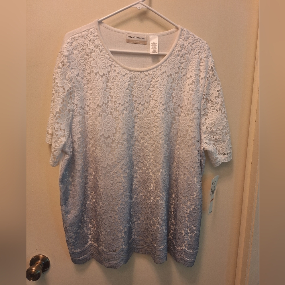 Alfred Dunner Top 2x NEW WITH TAGS